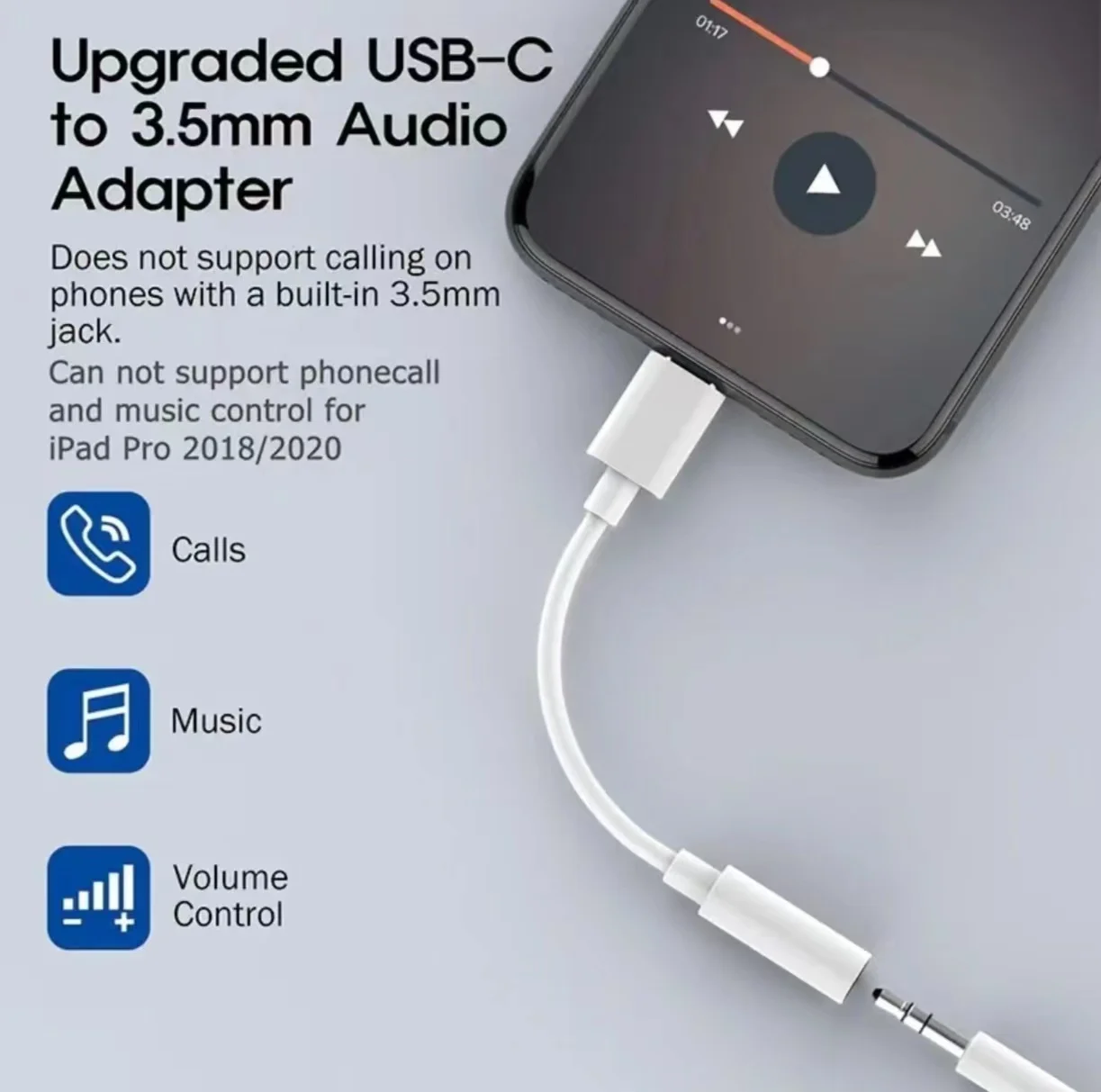 USB-C auf 3,5-mm-Klinke AUX-Adapter – Bild 4