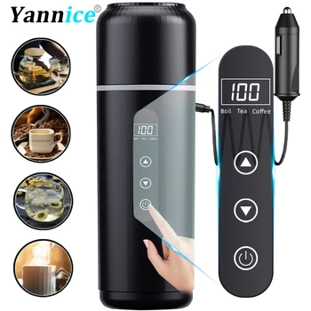 Elektrische Wasserkocher 12V24V Tragbare Auto Heizung Tasse 500 ml Reise Heizung Touchscreen Intelligente
