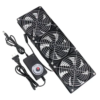 120mm 3000 U/min Lüfter kühlung mit Controller 12cm 12V 220V BTC Maschinen gehäuse Workstation Schrank Kühler