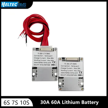 Heltec BMS 10S 36V 30A 60A 6S 7S BMS 24V mit Balancierfunktion Lithium-Batterie-Schutzplatine