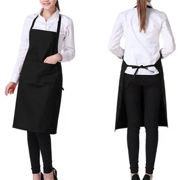 Kochen Küche Schürze Für Frau Männer Chef Kellner Cafe Shop BBQ Friseur Schürzen Lätzchen Küche Zubehör
