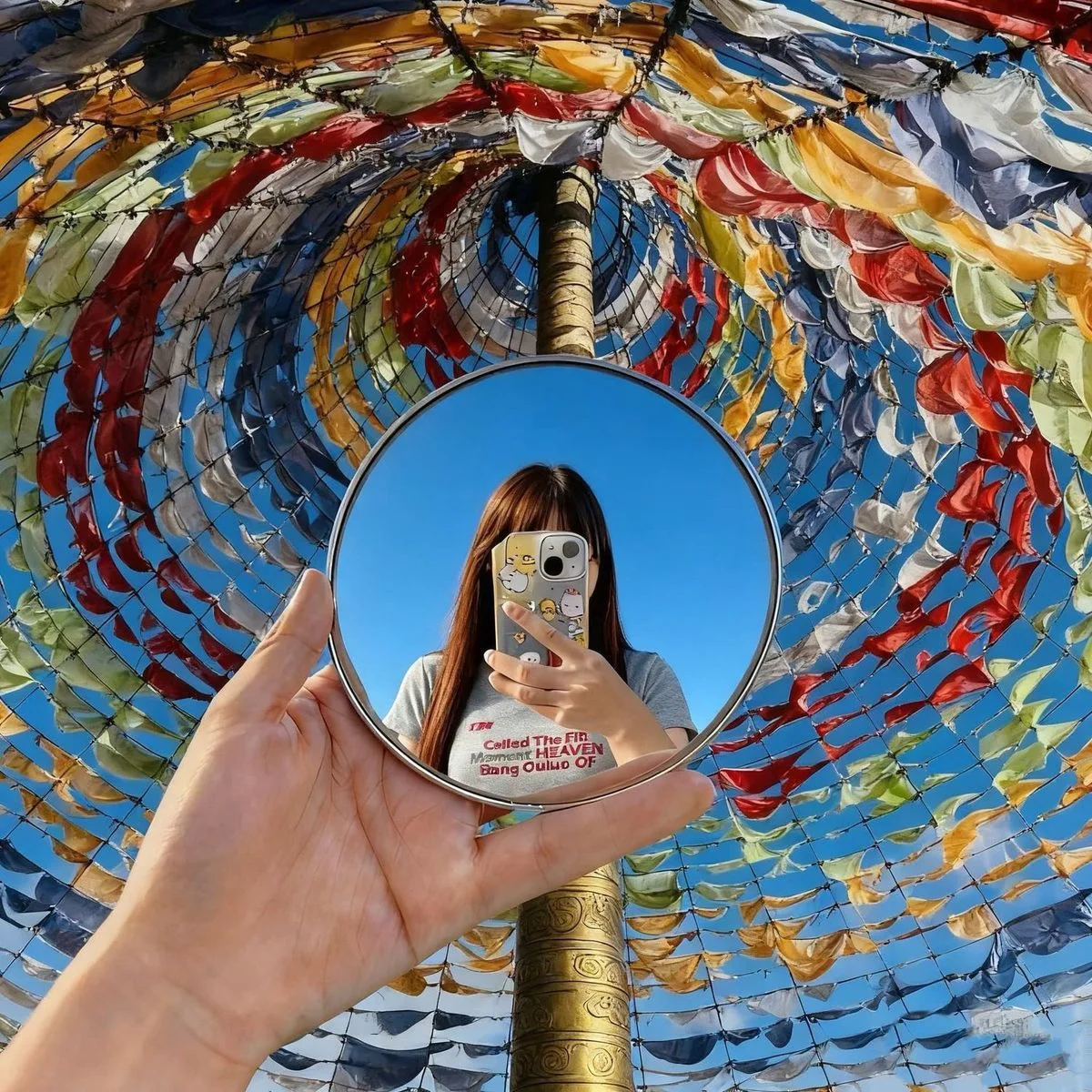 7,5cm/9,5cm Mini Runder Spiegel Reise-Selfie-Spiegel – Bild 2