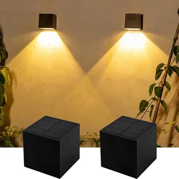 Solar leuchten für Solar wand leuchten im Freien Garten LED Solar licht drahtlose wasserdichte Zaun