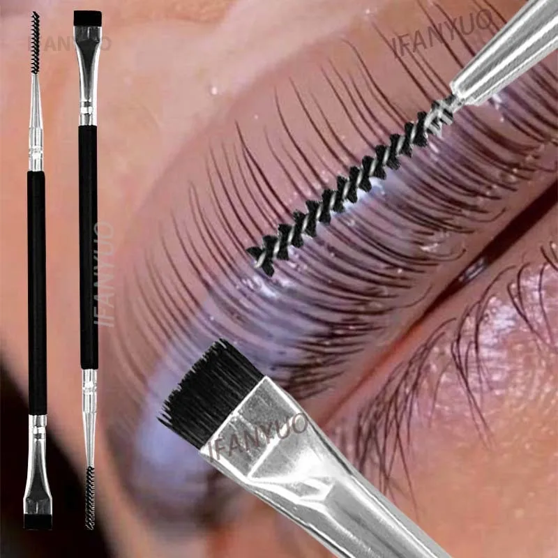 Doppelköpfige Wimpern Dauerwelle Hebe Pinsel Tragbare