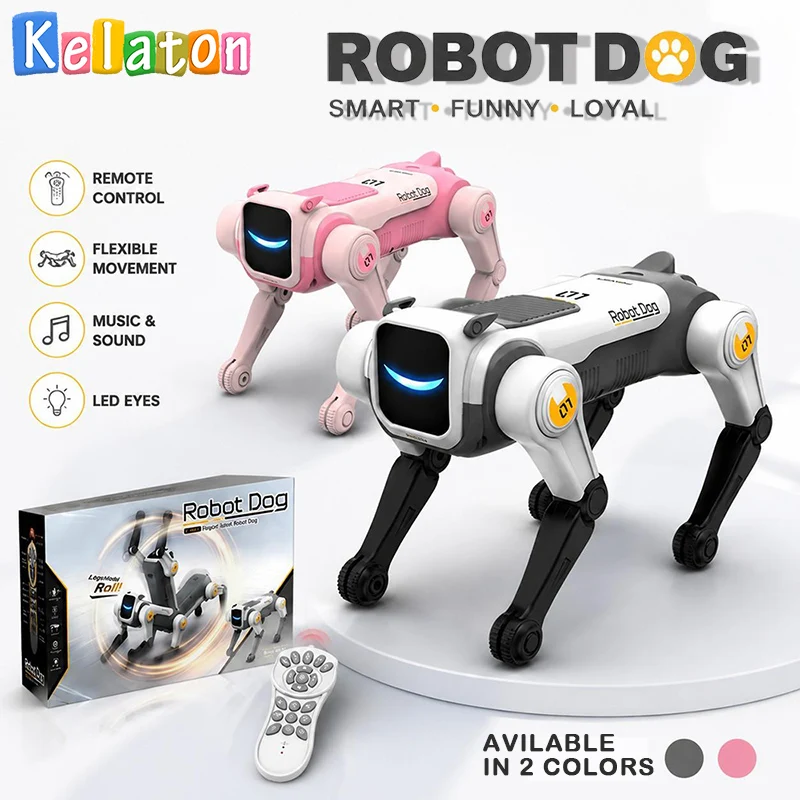 2,4 GHz Ferngesteuerter Stunt-Roboterhund, Singender &