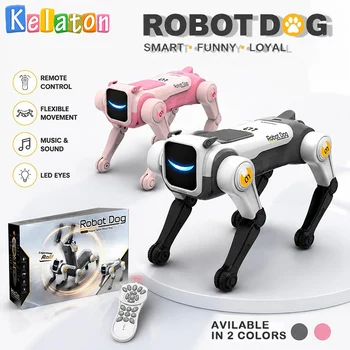 2,4 GHz Ferngesteuerter Stunt-Roboterhund, Singender & Tanzender Intelligenter RC-Roboter-Haustier-Spielzeug