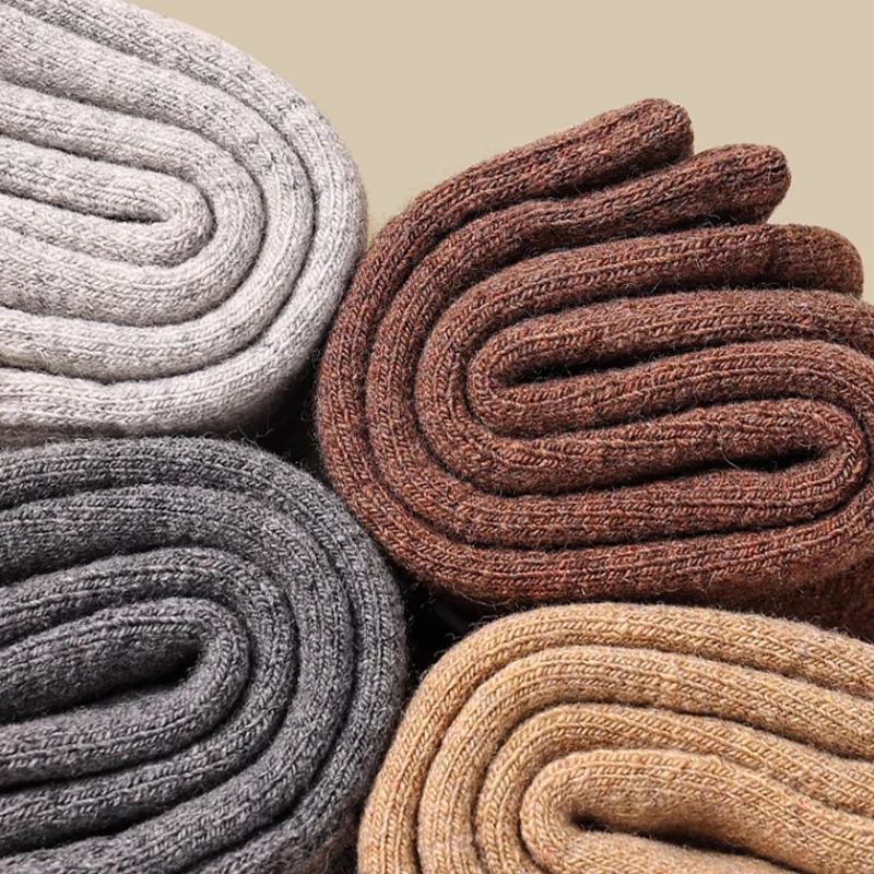 2025 neue Winter Warme Frauen Socken Wolle Männliche Männer – Bild 6