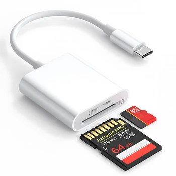 USB Typ C SD TF Speicherkartenleser Adapter für Samsung Huawei XiaoMi SD TF Kartenleser Datenkonverter