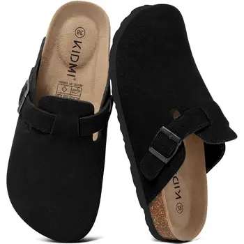 Sommer Wildleder Clogs Hausschuhe Frauen Clogs Hausschuhe Outdoor rutschfeste Strandsandalen UnisexCork Clogs