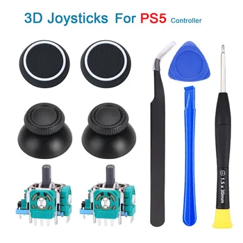 Ersatz 3D Analog Joysticks Daumensticks für Playstation 5 PS5 DualSense Controller Ersatzteile Schraubendreher