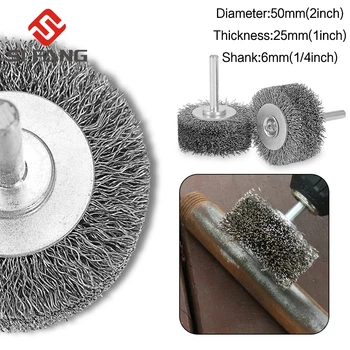Stahl Draht Pinsel Rad Pinsel Dreh Werkzeuge Für Metall Rost Entfernung Polieren Grinder Dreh Werkzeuge