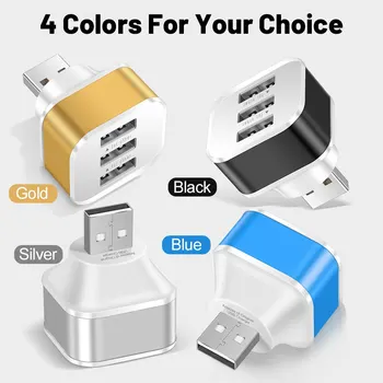 3 Port USB-Steckplätze Adapter USB 3 in 1 2,0 Multiple USB-Schnitts telle Extender Auto-Elektronik-Zubehör