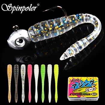 Spinpoler 4,8 cm Ajing weicher Angelköder, Mini-Kunststoffköder, TPR, Rockfishing, Bach, Fluss, Meer, kleiner