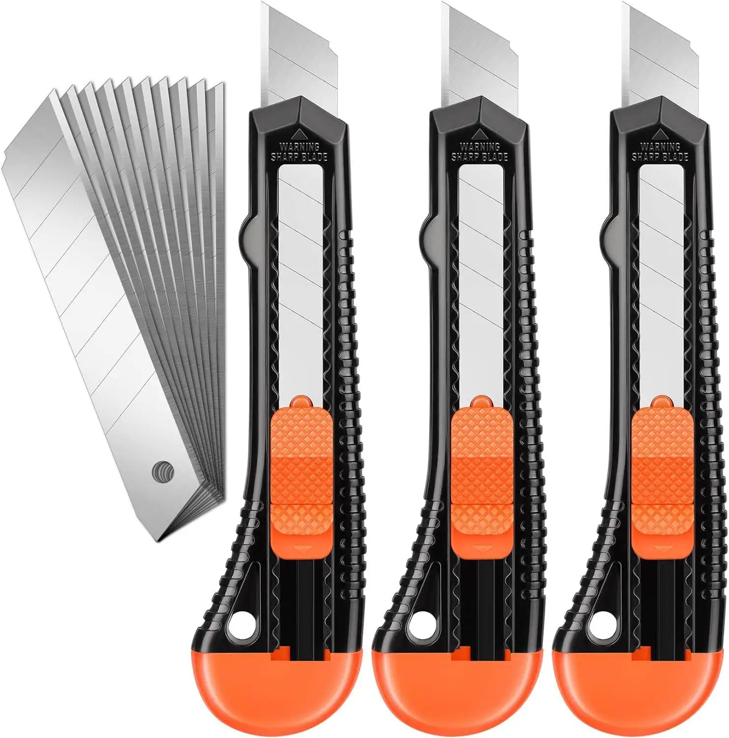 3er-Pack Allzweckmesser-Boxschneider, einziehbar, kompaktes