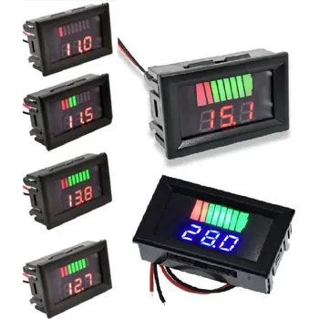 12V 24V 36V 48V 60V Autobatterie-Ladezustand anzeige Lithium-Batterie-Leistungs messgerät-Anzeige LED-Tester