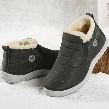 Männer Stiefel Warm Halten Winter Schuhe Für Männer Stiefeletten Pelz Schuhe Botas Hombre Paar Schnee Stiefel