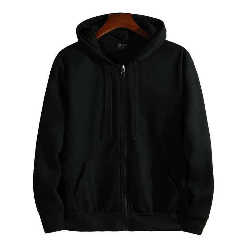 Reiß verschluss Hoodies Herbst Winter Herren neue Langarm – Bild 6