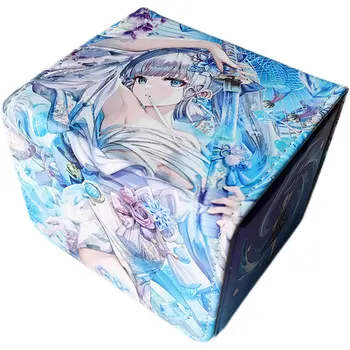 Kartendeckbox für Kartenaufbewahrungsbox, passend für 100 Plus-Einzelärmelige Karten, kompatibel mit Trading