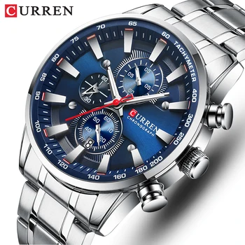 Uhren für Männer Top Luxus Marke CURREN Quarz herren Uhr Sport Wasserdichte Armbanduhren Chronograph Datum
