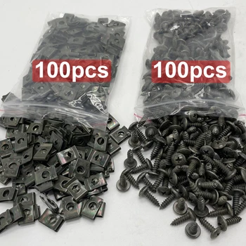Selbstschneidende Schrauben, Metall-Befestigungsclip für Auto, Motorrad, U-Typ-Clip mit Schraube