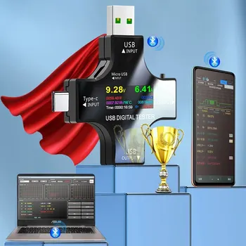 ‌ USB-Tester Typ C PD Digitaler Kapazitätsmesser 8 A Spannung Strommonitor Power Bank Ladegerät Detektor