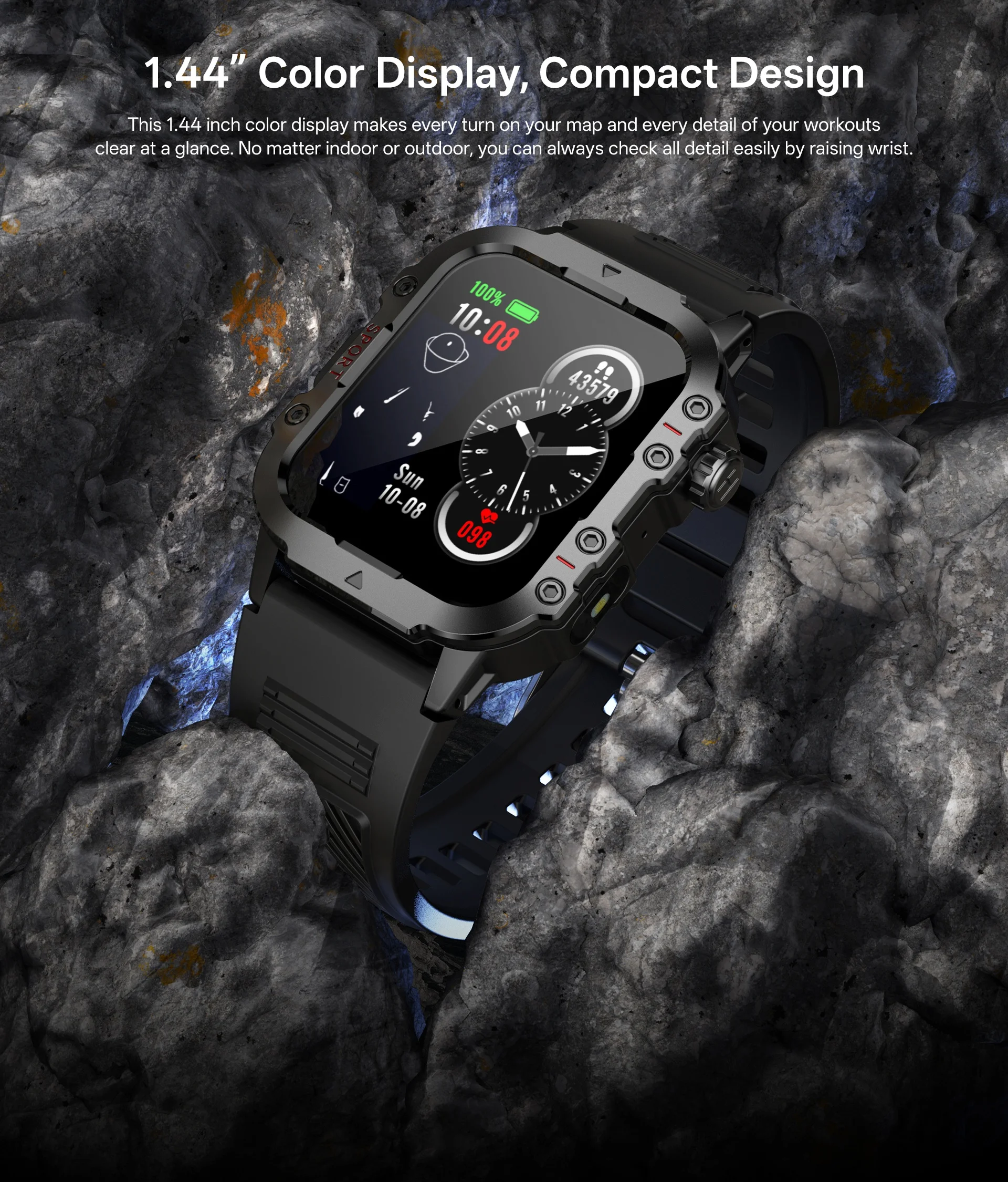 2026 Neue Militärische Smartwatch für Herren IP67 3ATM – Bild 3