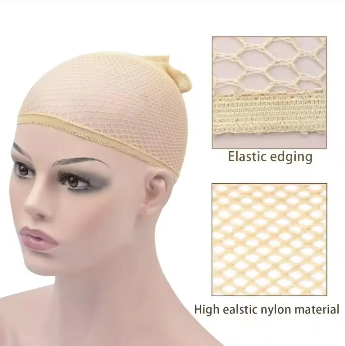 Nylon Haarnetz Neue Dehnbare Elastische Haarnetze Mode Mesh – Bild 3