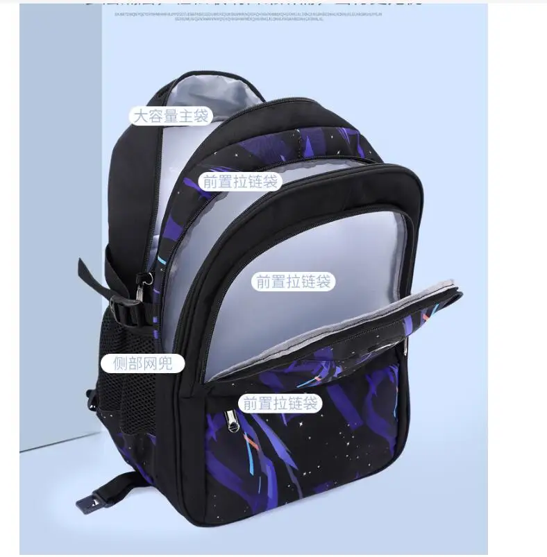 Kinder-Schulrucksack, Rollrucksack für Jungen, Schulranzen – Bild 3