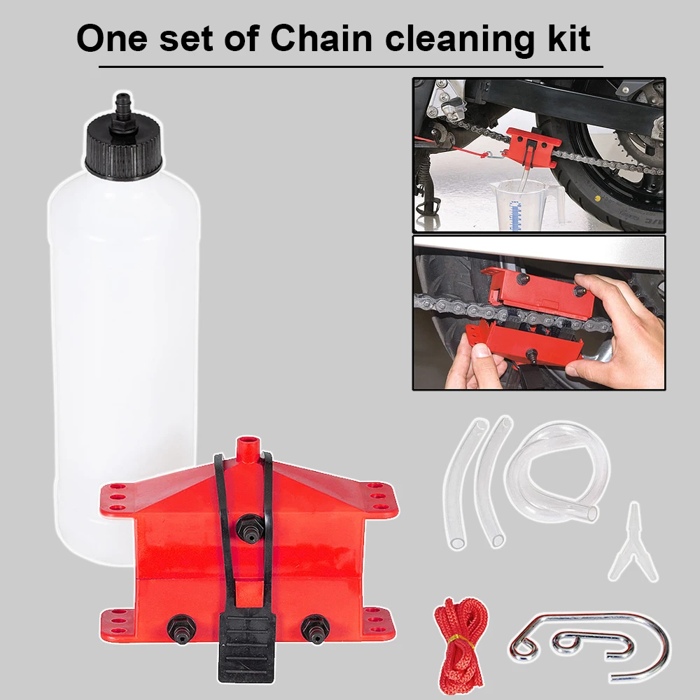Motorrad Kette Reiniger Tragbare Radfahren Kit Fahrrad – Bild 2