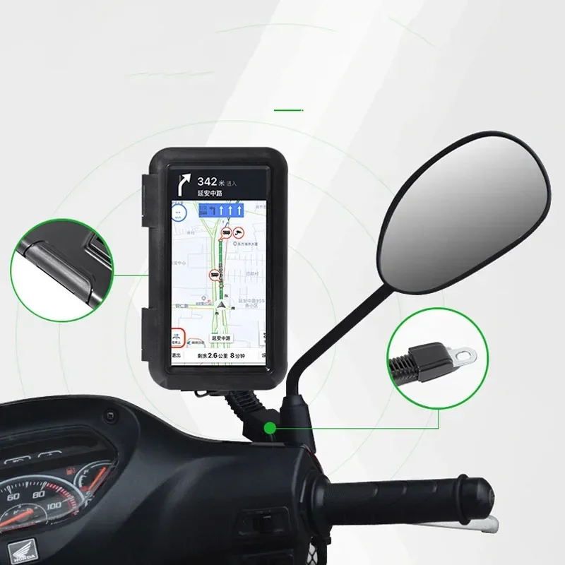 Motorrad Telefon Halter Unterstützung Moto Fahrrad – Bild 5