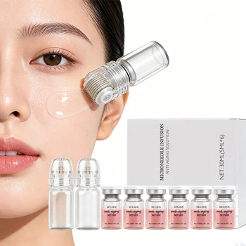 2 Werkzeuge + 6 Flaschen Koreanisches Feuchtigkeits-Erneuerungs-Set, Straffende & Anti-Falten Tägliche