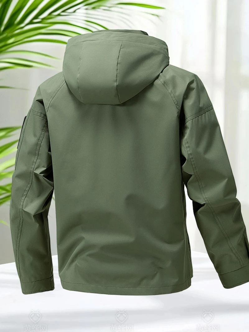 Wasserdichte Jacke Herren Outdoor Softshell Reißverschluss – Bild 5