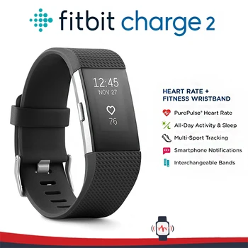 Fitbit Charge 2 Smart-Armband Herzfrequenzmessung Bewegungszähler Fitness Schlafanzeige Anrufbenachrichtigung