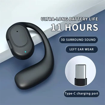 Drahtlose Kopfhörer Bluetooth Headset mit Mikrofon Knochenleitung Freisprecheinrichtung Noise Cancelling