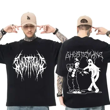 Männer Frauen Drucken T-shirt Mode Hip Hop Metall Gothic Rock T Shirt Lose Streetwear Sommer Lose Sport T