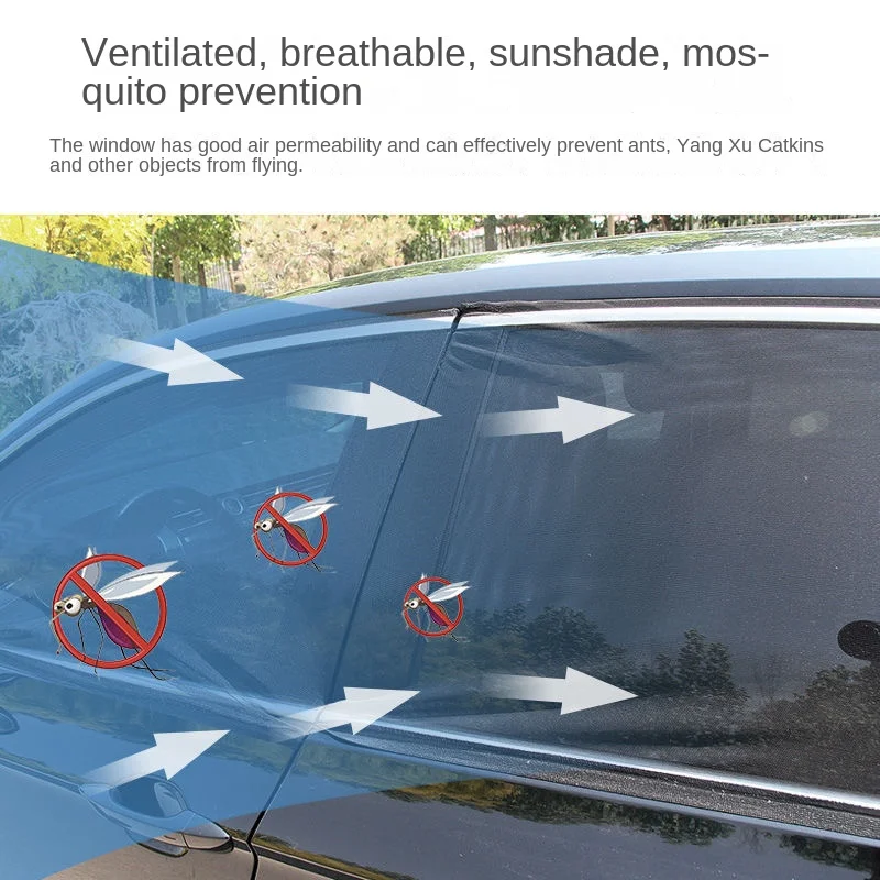 2 stücke Auto Heckscheibe Sonnenschutz UV-Schutz Schild Mesh – Bild 2