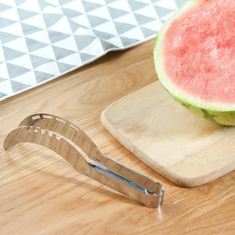 Wassermelonen-Schneidemesser aus Edelstahl, Entkerner, Obst – Bild 5
