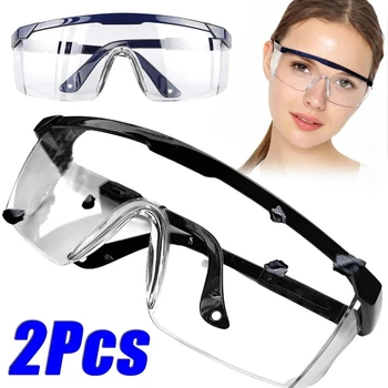 Anti-Spritz-Arbeitsschutzbrille, staubdicht, industrieller Augenschutz, Laborbrille, winddichte (2 Stück)