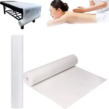 Einweg Spa Massage Matratze Bettwäsche Salon Massage Bettwäsche Vlies Kopfstütze Papierrolle (50 Stück)