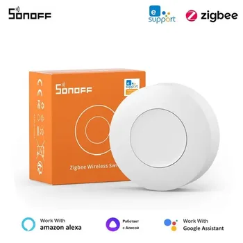SONOFF SNZB-01P Zigbee Drahtlose Schalter Taste Smart Szene Schalter Smart Home Sprachsteuerung Für EWeLink