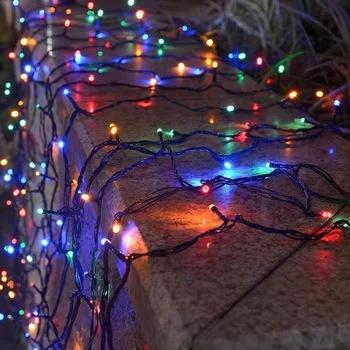 LED-Solar-Lichterkette, solarbetriebene Weihnachts-Außenleuchten, wasserdicht, sternenklar