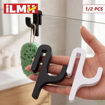 3D-Duschtür-Handtuchhaken für 8mm Glastüren, Badezimmer-Aufhänger für Kleidung, Handtücher, Bademäntel