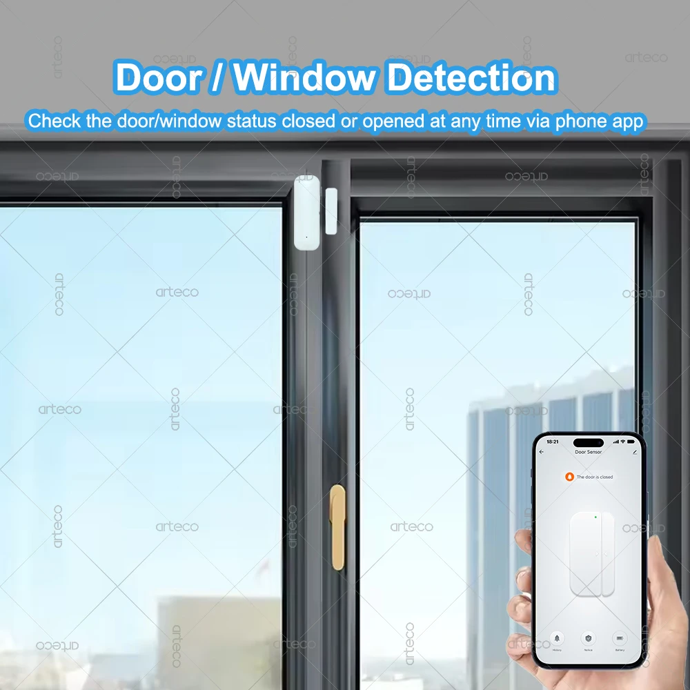 Zigbee Tür Fenster Sensor Smart Home Sicherheit Alarm – Bild 4