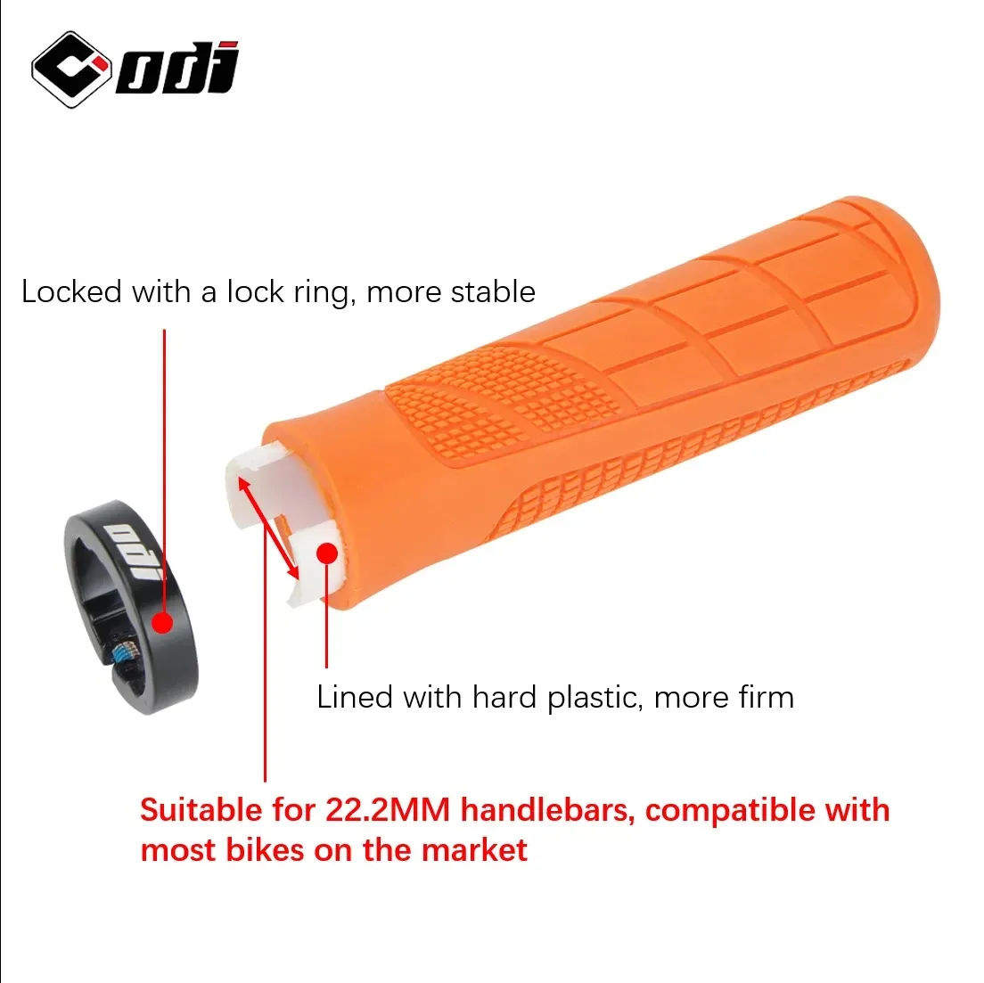 ODI Fahrradgriffe Lock-on MTB Lenkerüberzug Rutschfeste – Bild 4