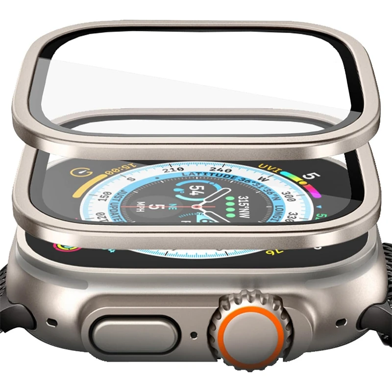 Aluminiumlegierungsgehäuse + gehärtetes Glas für Apple Watch