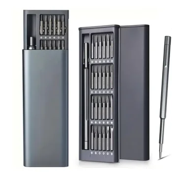 25-in-1 Mini-Schraubendreher-Set, Flachkopf- und Kreuzförmige Kleine Schraubendreher, Geeignet