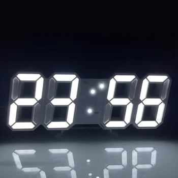 3D LED Digitaluhr Leuchtende Modische Wanduhr Multifunktionale Kreative USB-Betriebene Elektronische Uhr