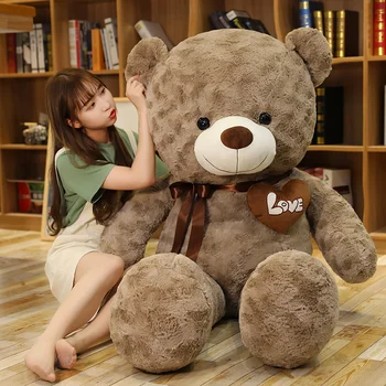Schöne neue heiße 2 Farben Teddybär mit Liebe Stofftiere Plüschtiere Puppe Kissen Kinder Liebhaber Geburtstag
