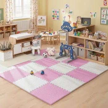 Babyspielmatte - weicher, dicker Teppich für Kinderspielfläche, Kleinkindzimmer, Babyaktivitäten, sichere