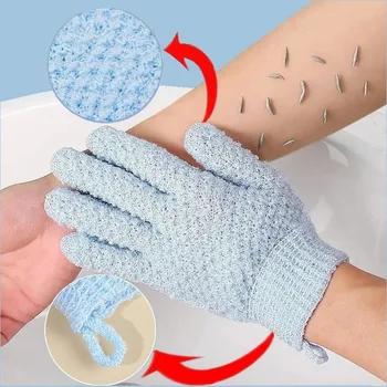 Fünf-Finger-Duschhandschuh, Mattierter Schlamm-Reinigungshandschuh, Peeling-Werkzeug für Schlamm-Bad